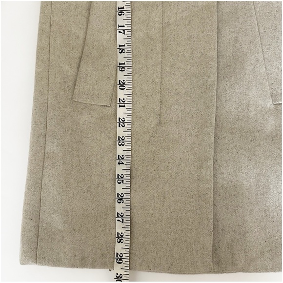 J. Crew Women’s Gray City Coat Wool Blend Long Line Button High Collar Size 00 - Picture 7 of 10